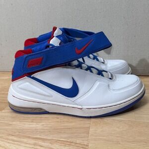 Vintage 2006 NIKE AIR FORCE Red & Blue & White Men's Size 12 RETRO